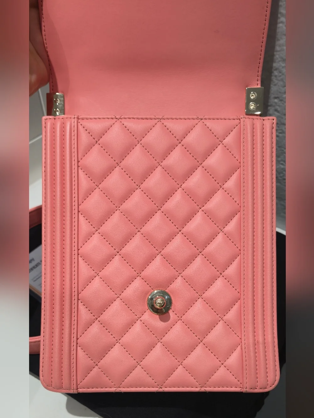 CHANEL Norrh South Boy With Champagne Gold Hardware - Picture 7 of 11